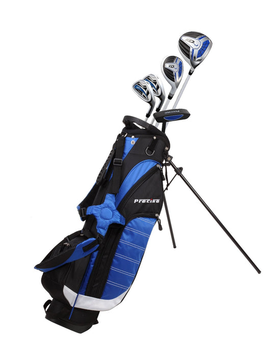 Precise XD-J Junior Complete Golf Club Set for Children Kids - 3 Age Groups Boys & Girls - Right Hand & Left Hand! (Blue Ages 9-12 Left Hand)