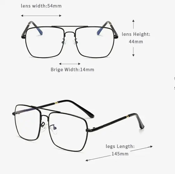 Retro Square Optical Glasses Image 4