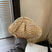 Beach Vacation Straw Shoulder Bag for Women