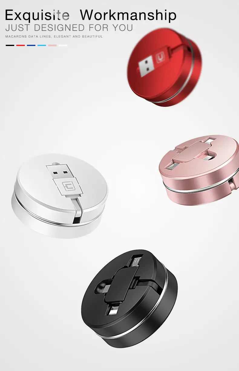3-in-1 Retractable Fast Charging Data Cable