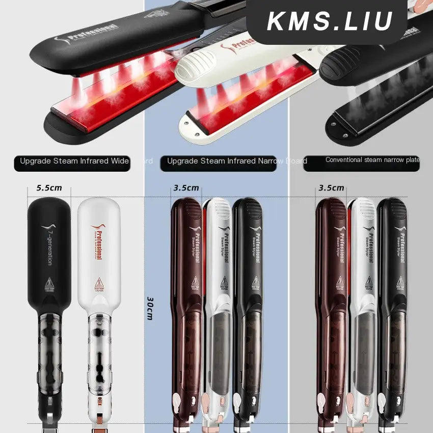 Straight Iron Steam Spray Hair Straightener