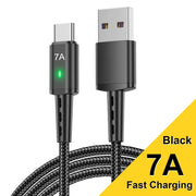 7A Android Braided 2m Type-C Fast Charging Cable