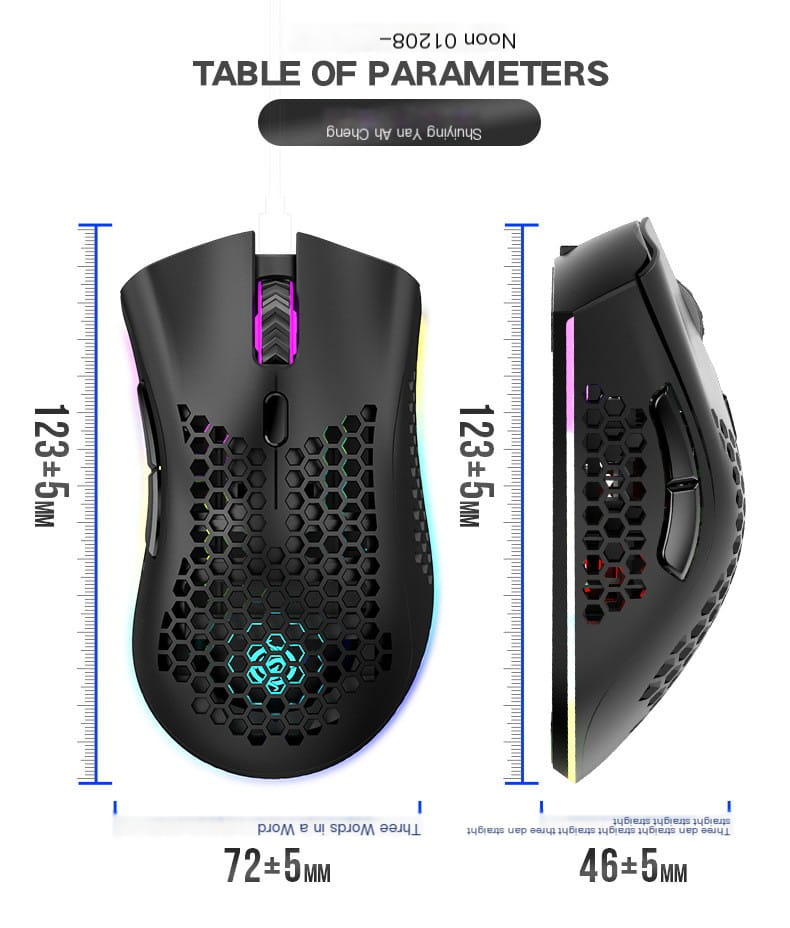 BM600 Wireless Gaming Mouse Design