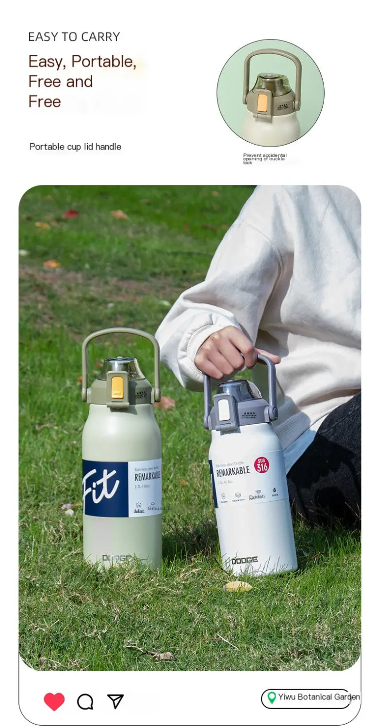 Dodge Large Capacity Insulated Stainless Steel Cup