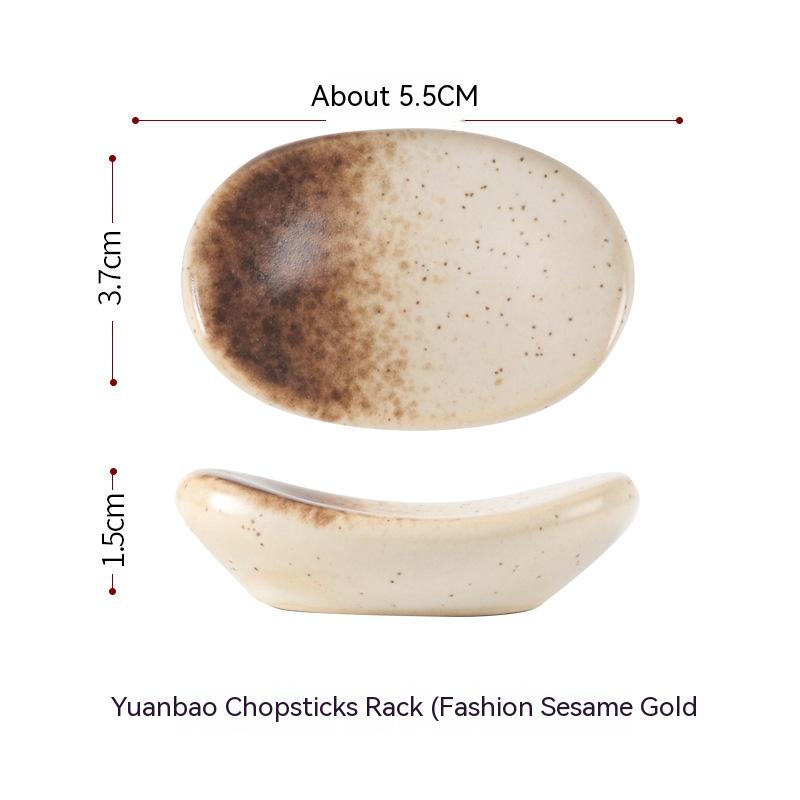 Ceramic Chopstick Holder for Table Settings and Restaurants