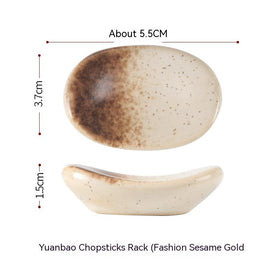 Ceramic Chopstick Holder for Table Settings and Restaurants