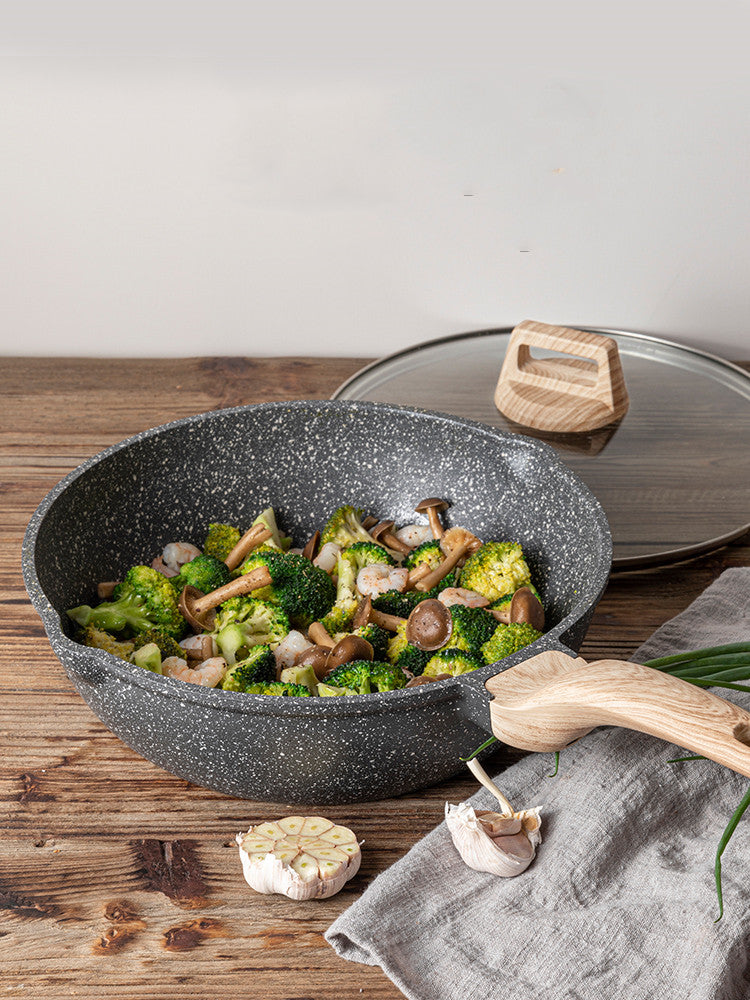Non-Stick Stone Frying Pan for Induction and Gas Stoves