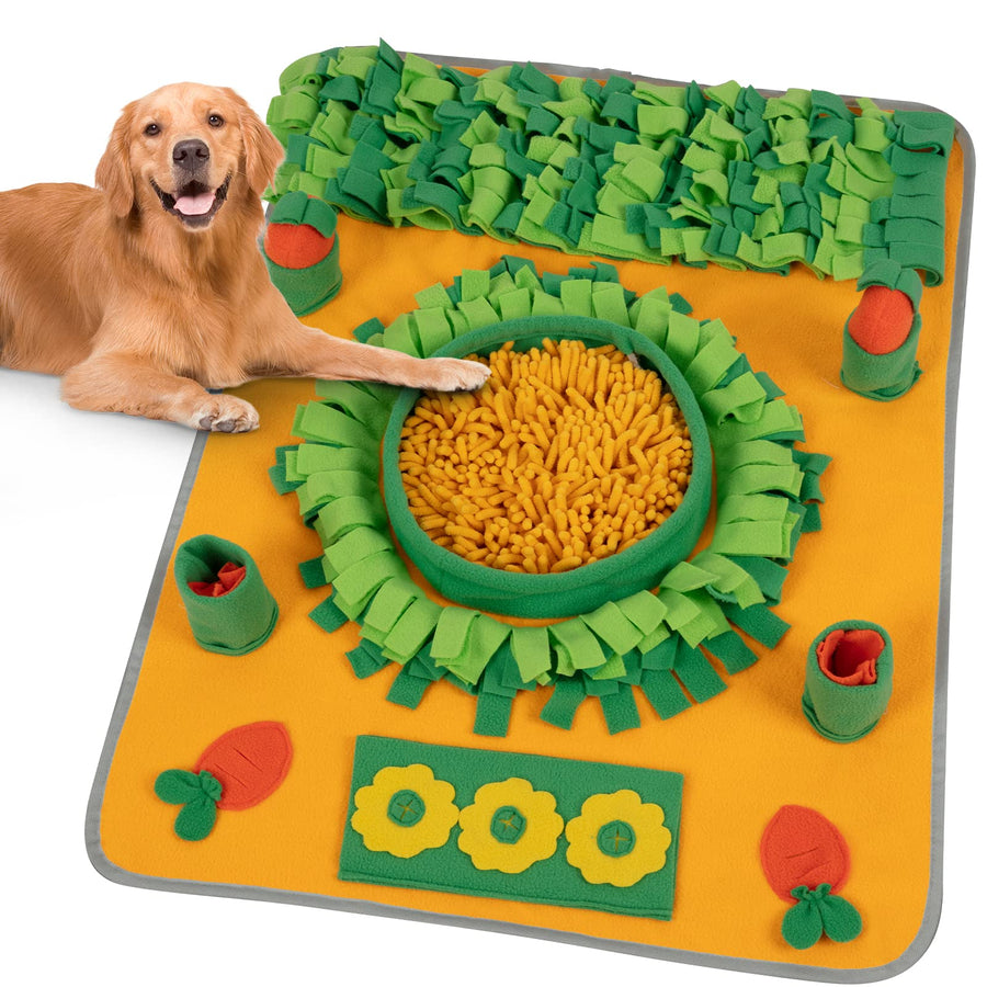STEFE Snuffle Mat for Dogs Interactive Dog Puzzle Toys Stress Relief Sniff Mat for Small Medium and Large Dogs Feeding Mat for Smell Training and Slow Eating Encourages Natural Foraging Skills.