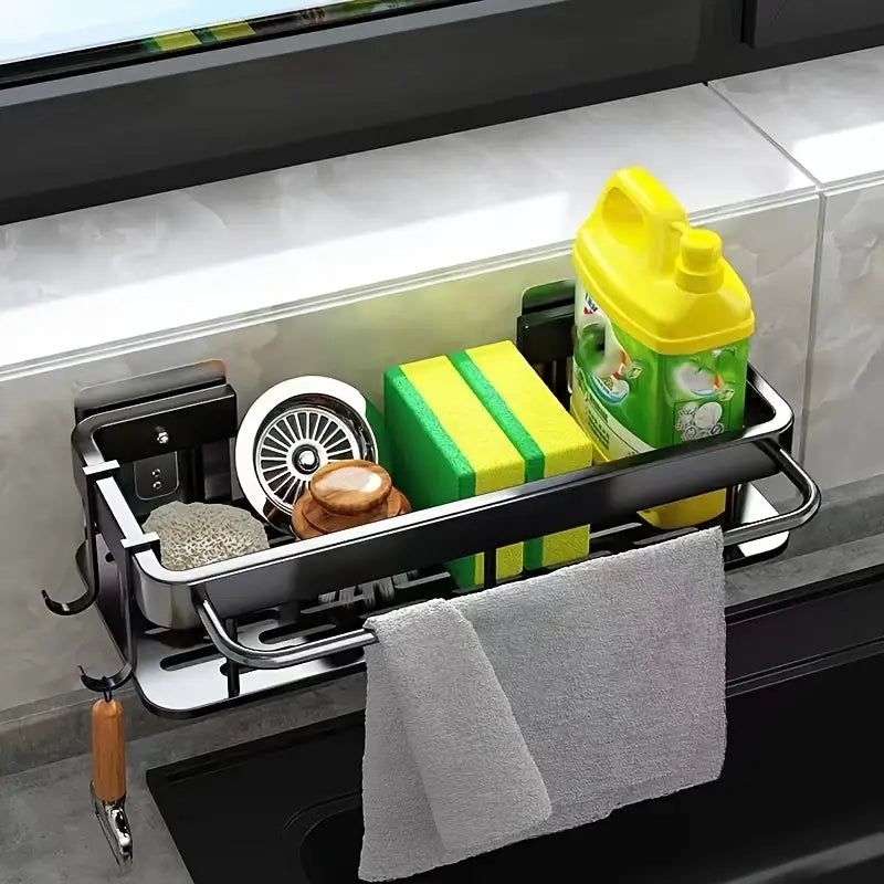 Multi-Functional Wall-Mounted Draining Rack for Storage