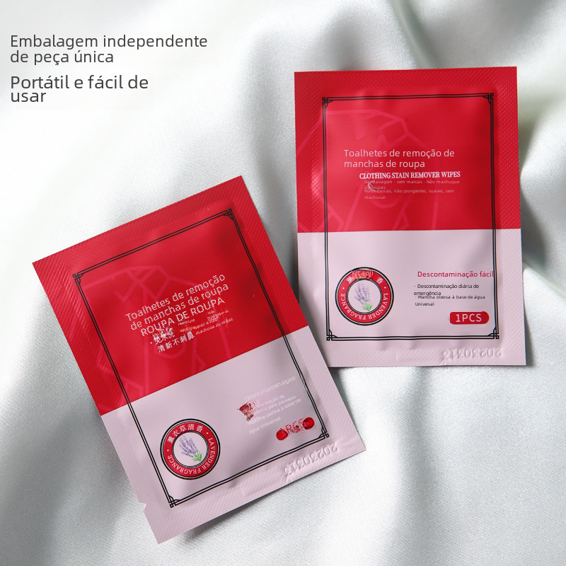Portable Stain Removal Wet Wipes for Clothes