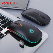 IMICE Wireless Silent Mouse with Dual Mode Charging