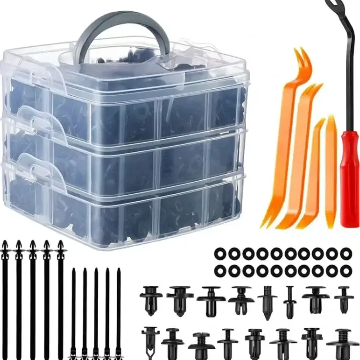 800PCS Car Bumper Repair Kit Boxed Universal Button