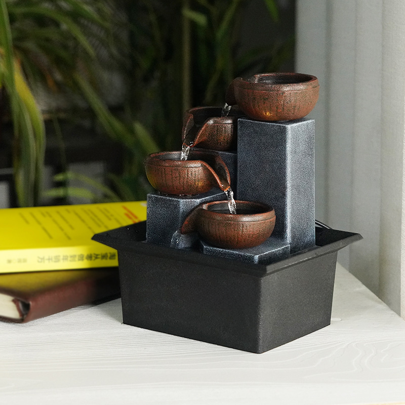 Home Decor Desktop Fountain for Office Feng Shui