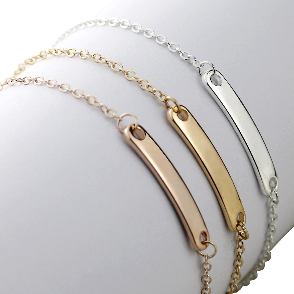 Personalized Engraved Stainless Steel Name Bracelet