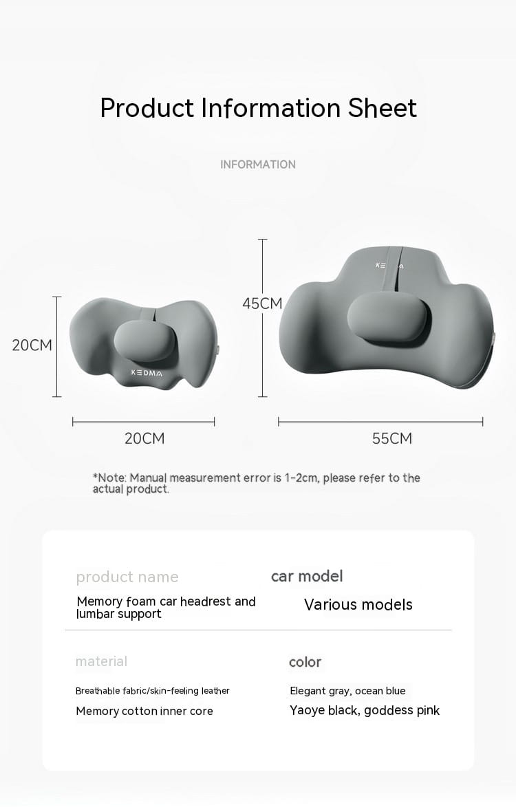 Car Memory Foam Neck Pillow 2