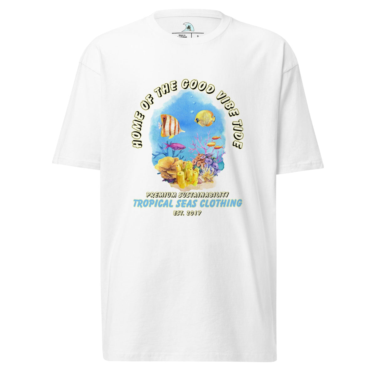 Men’s Premium Heavyweight Watercolor Reef tee