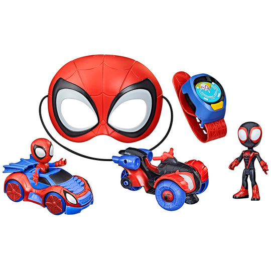Spidey and His Amazing Friends Super Spidey Set Role Play Toys Toy Car Set Marvel Spider-Man Mask Great for Kids 3+ Years