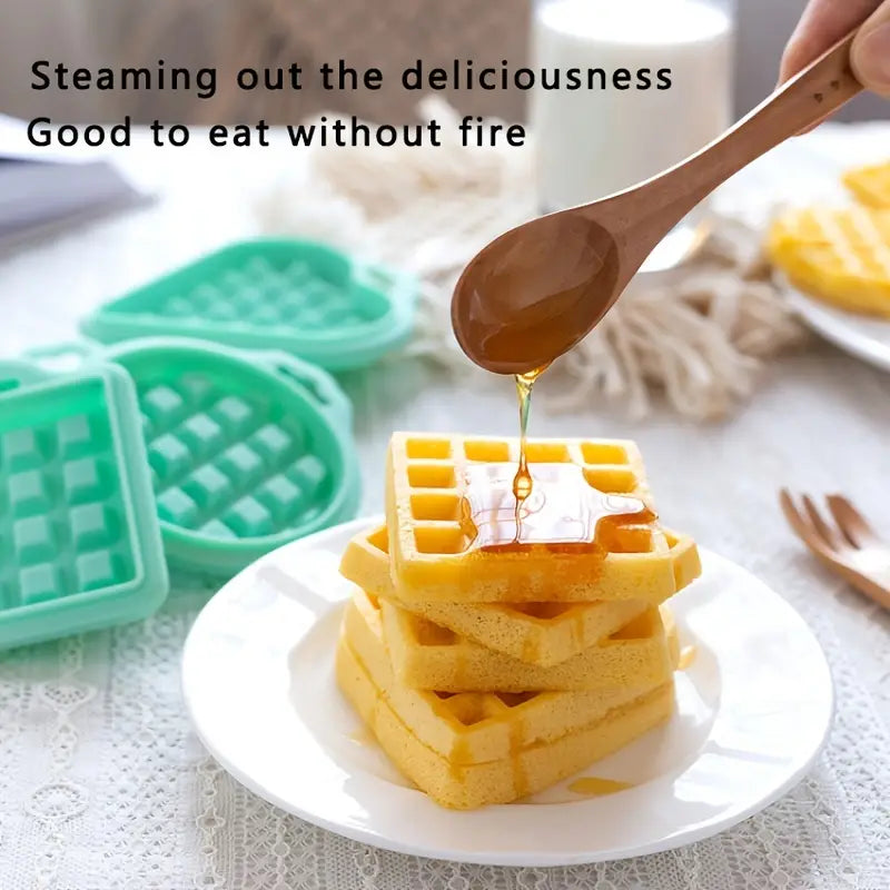 5pcs Non-Stick Silicone Waffle Mold for Baking
