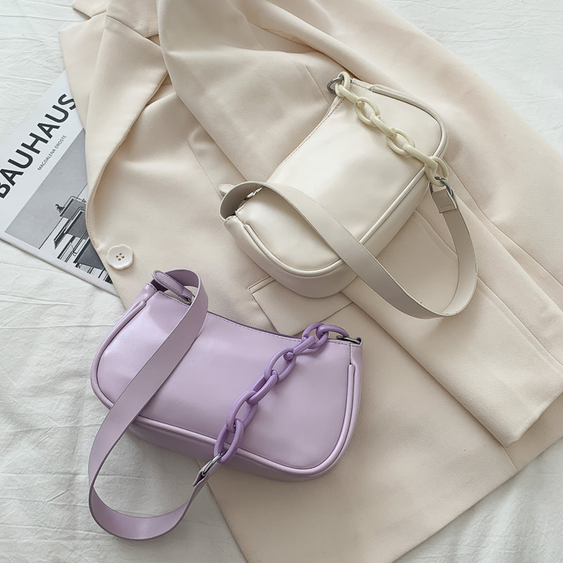 Trendy Women's Shoulder Bag with Chain Strap (Summer)