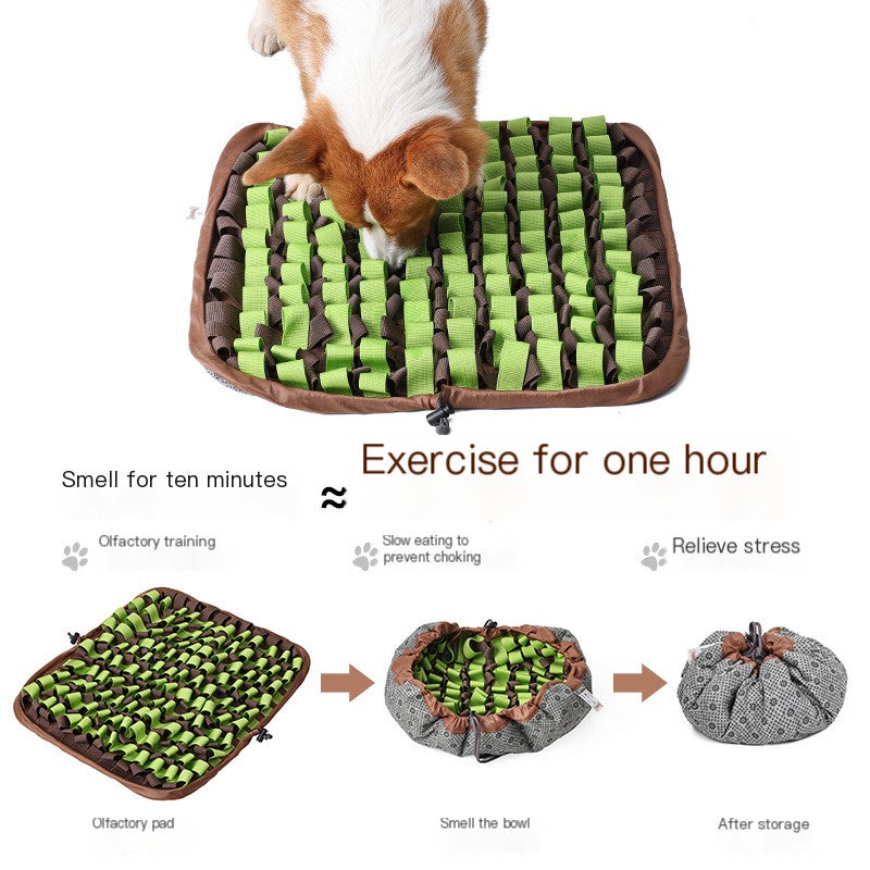Upgrade Pet Puzzle Slow Feeder Snuffle Mat for Dogs