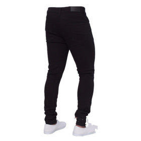 Men's Distressed Slim Fit Stretch Jeans (Casual)