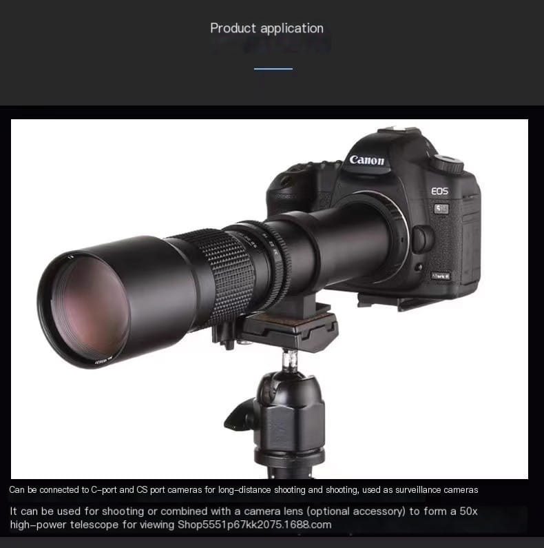 500mm Telephoto Lens