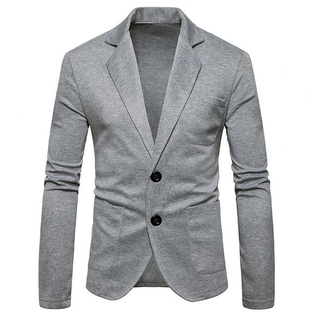 Men's Slim Fit Knit Blazer - Casual Business Jacket