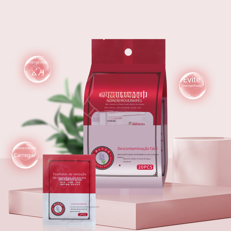 Portable Stain Removal Wet Wipes for Clothes