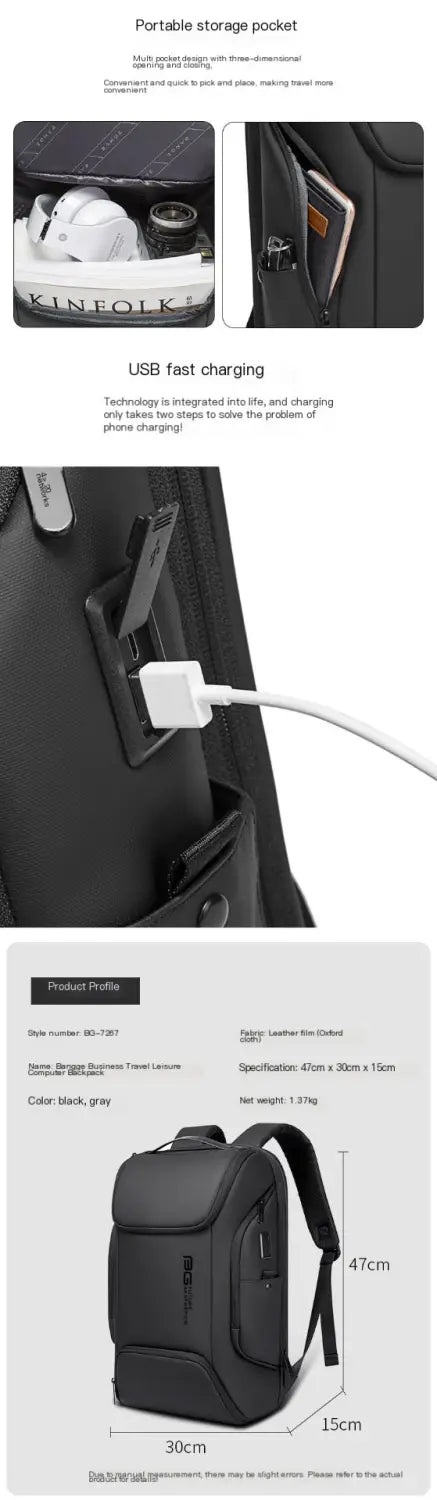 Men's Anti-theft Computer Bag