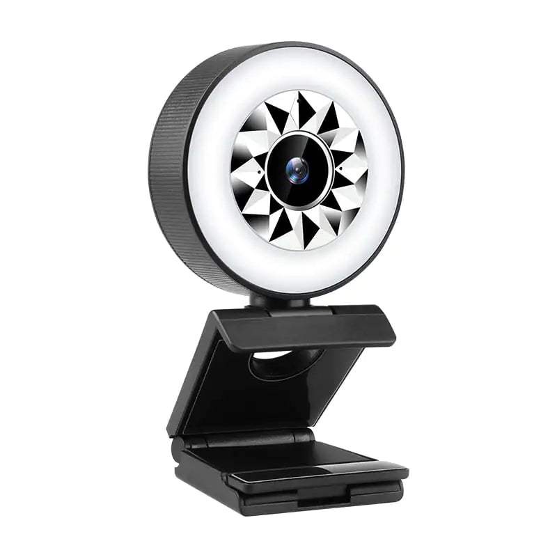 1080P USB Computer Webcam with Fill Light and Beauty