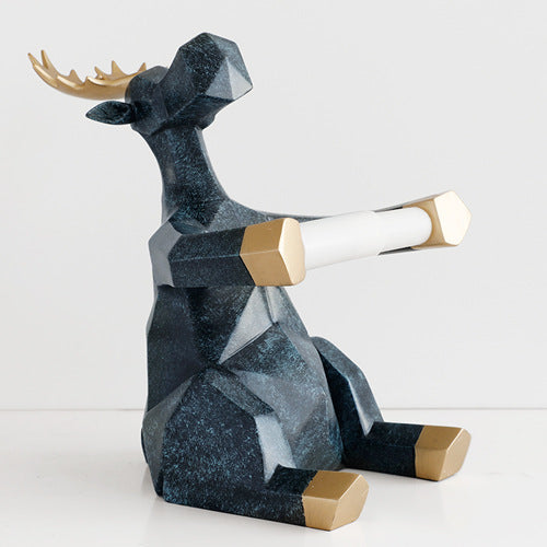 Nordic Minimalist Deer Tissue Holder for Home Use
