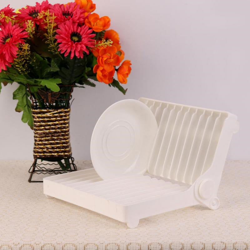 Foldable Plastic Tray Drainer for Kitchen Storage