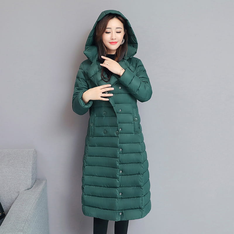 Mid-Length Women’s Hooded Padded Down Coat