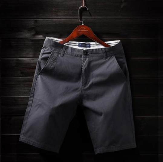 Men's Casual Cotton Five-Point Slim Fit Shorts