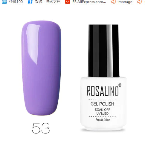 ROSALIND Gel Polish - 58 Colors Nail Gel Collection