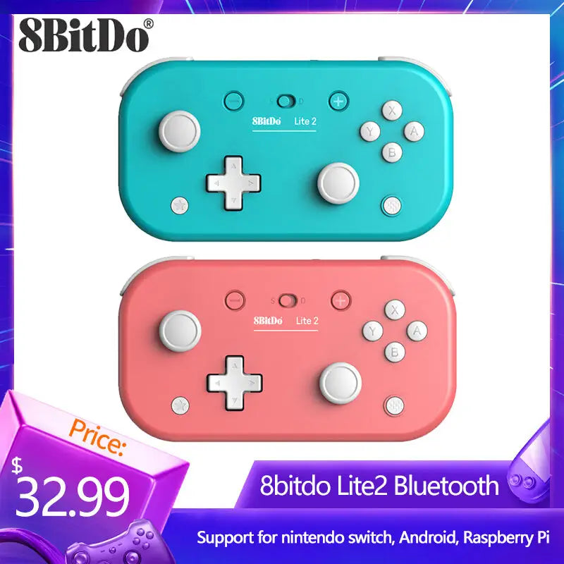 8BitDo Lite 2 Bluetooth Gamepad for Nintendo Switch & More