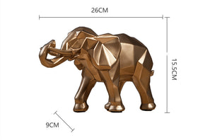 Nordic Style Abstract Resin Elephant Decor for Home