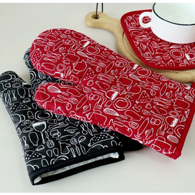 Insulated Oven Gloves for Kitchen Microwave Use