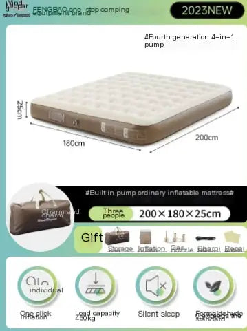 Thick Double Automatic Inflatable Camping Mattress