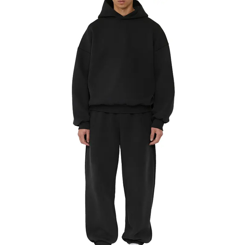 Fleece-Lined Men's Casual Hoodie Pullover Sweatshirt