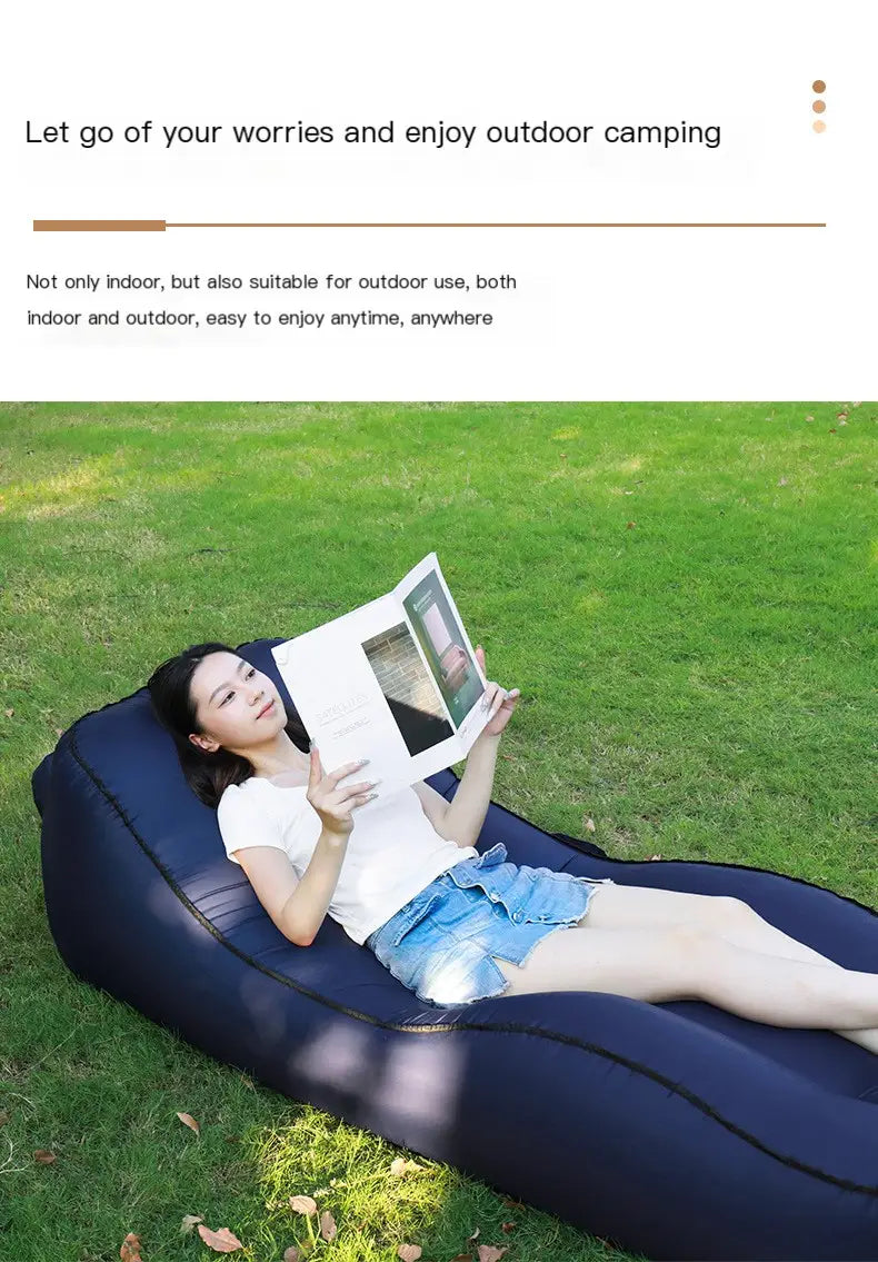 Portable Inflatable Sofa Bed for Outdoor Relaxation