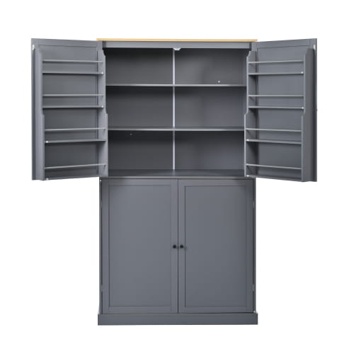 40.2x20x71.3 Inches Tall Freestanding Kitchen Pantry Large Cabinet Storage Cabinet Unavailable Platforms- Welfel