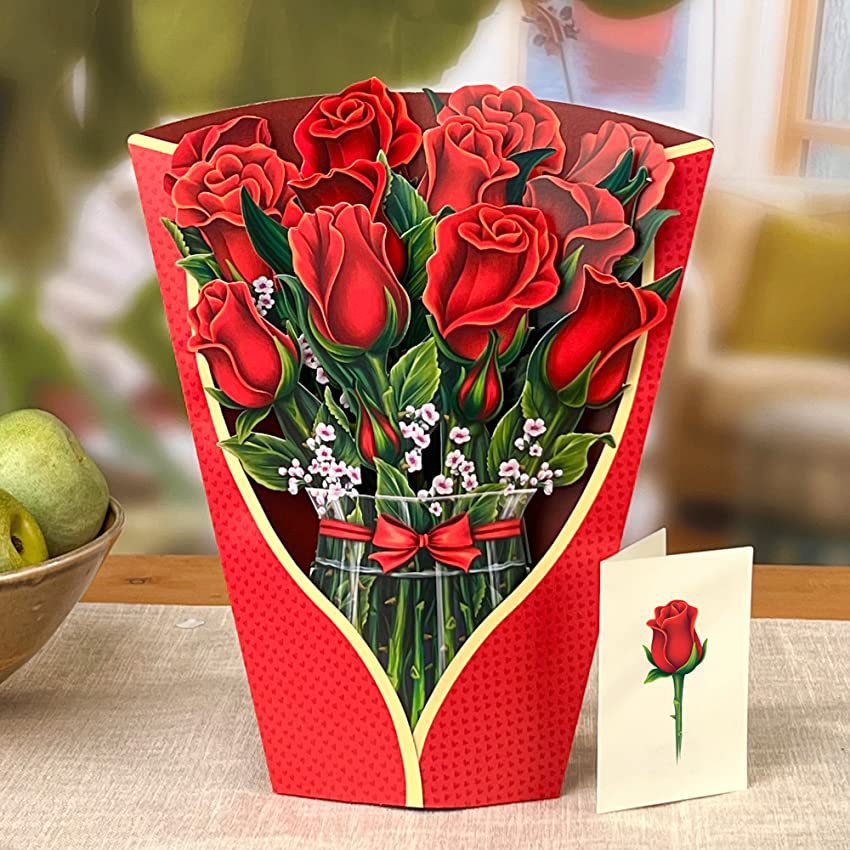 Creative 3D Flower Bouquet Mother's Day Cards