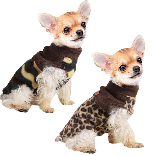 2 Pieces Dog Sweaters for Small Dogs Girl Boy Puppy Sweater Dog Pajamas for Small Dogs Chihuahua Clothes Tiny Dog Sweaters for Extra Small Dogs Teacup Dog Clothes XXS Dog Clothes (Small)