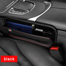 PU Leather Car Console Side Seat Gap Filler Organizer
