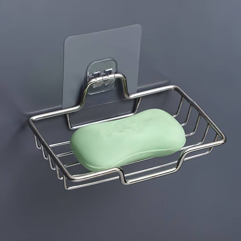Wall Mounted Soap Storage Rack with Adhesive Holder