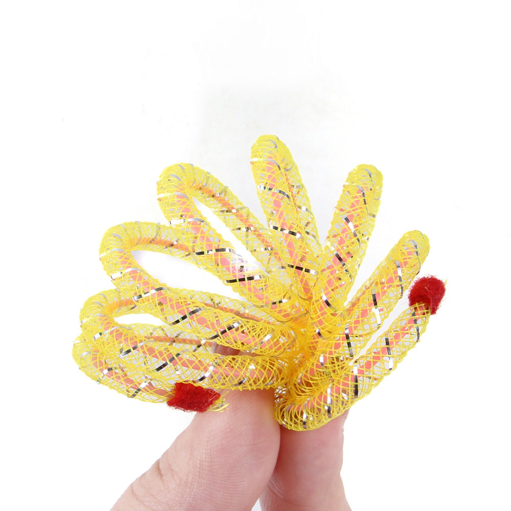 Colorful Interactive Spring Hose Toy for Cats