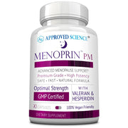 Approved Science Menoprin PM - Valerian Root Magnesium Melatonin - 90 Capsules - 1 Bottle - Vegan