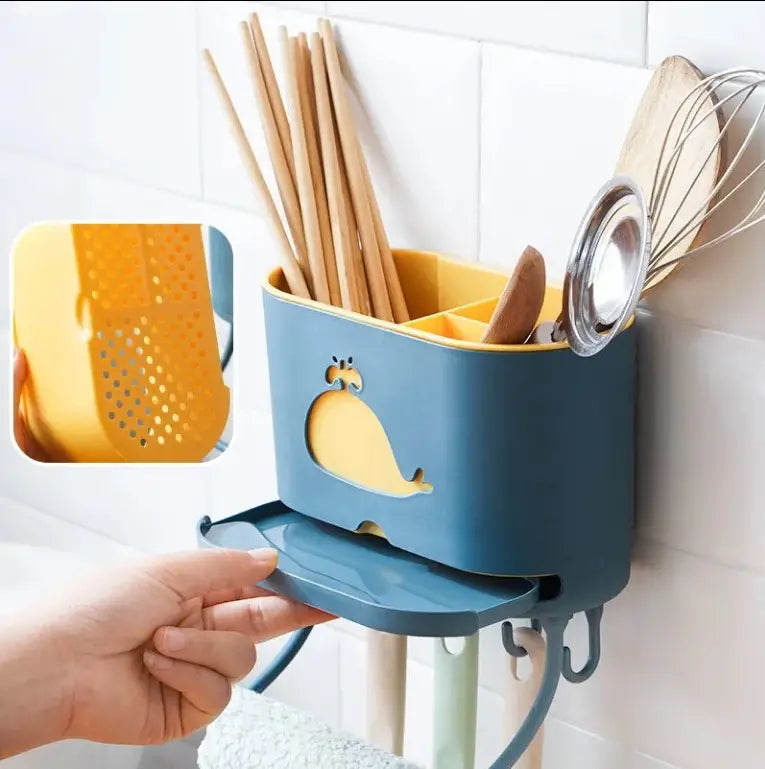 Chopsticks Holder Wall Hanging Kitchen Storage Basket