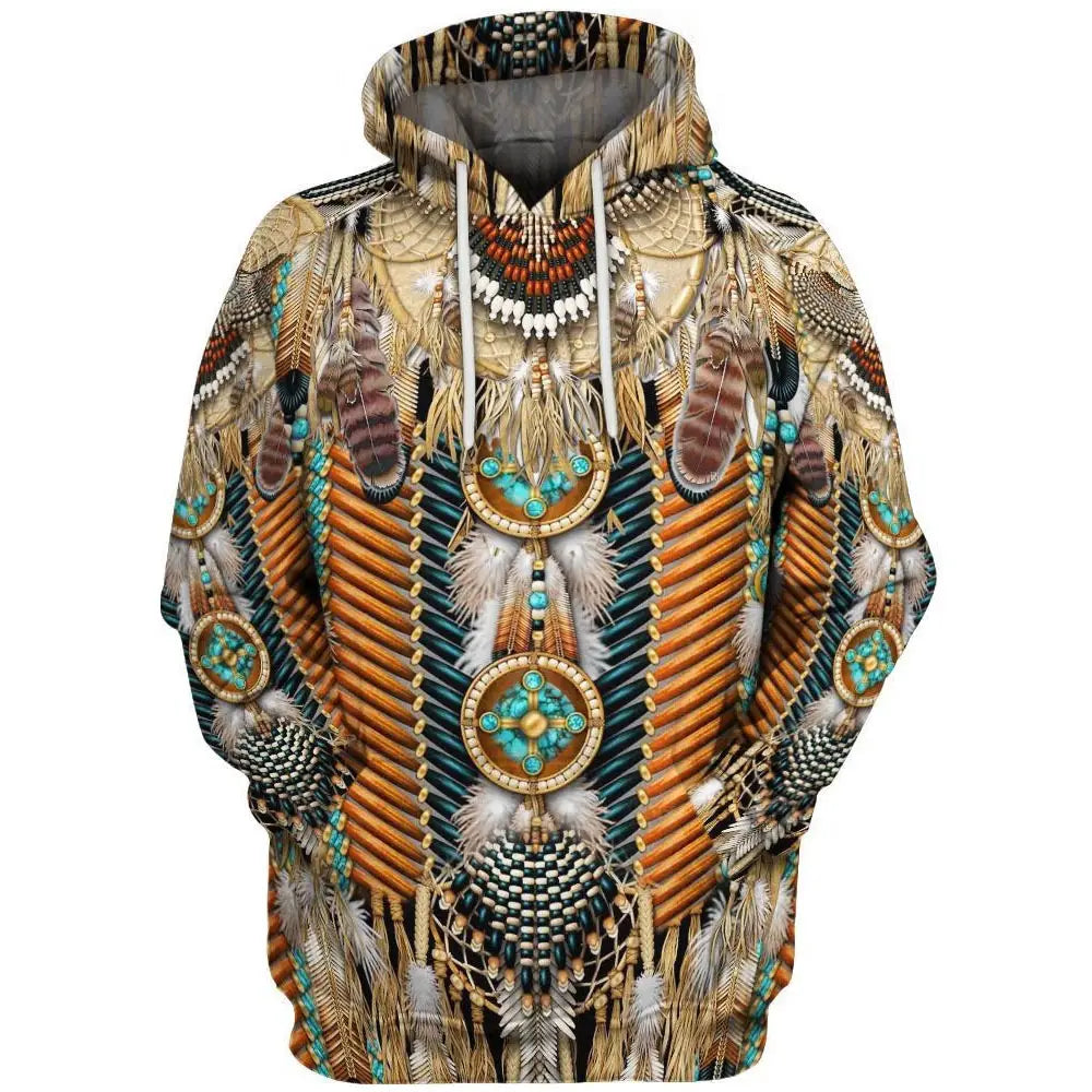 3D Hoodie with Digital Print - European Style Jacket